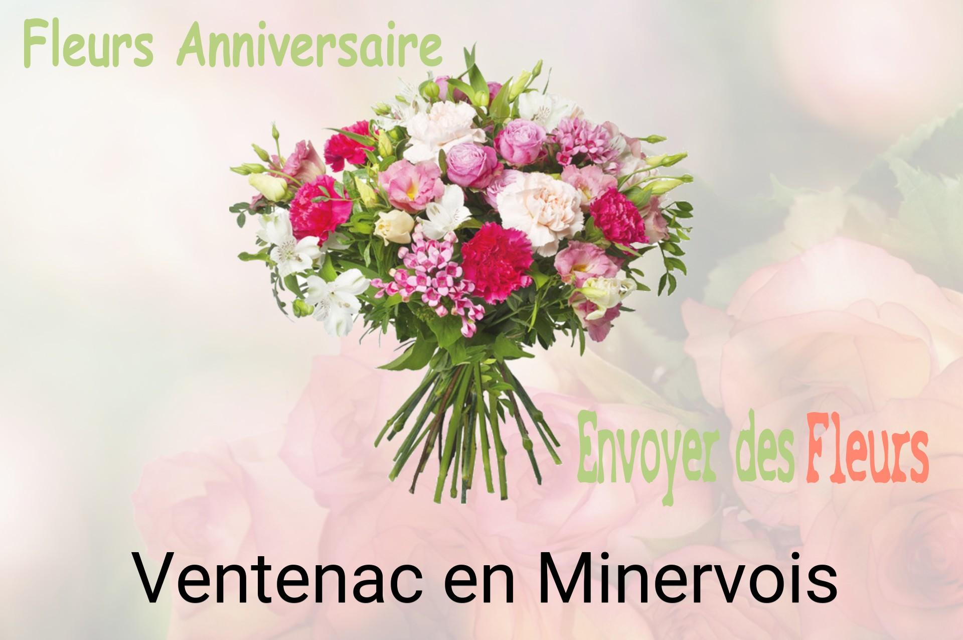 Bouquet de fleurs d’anniversaire livré à Ventenac-en-Minervois