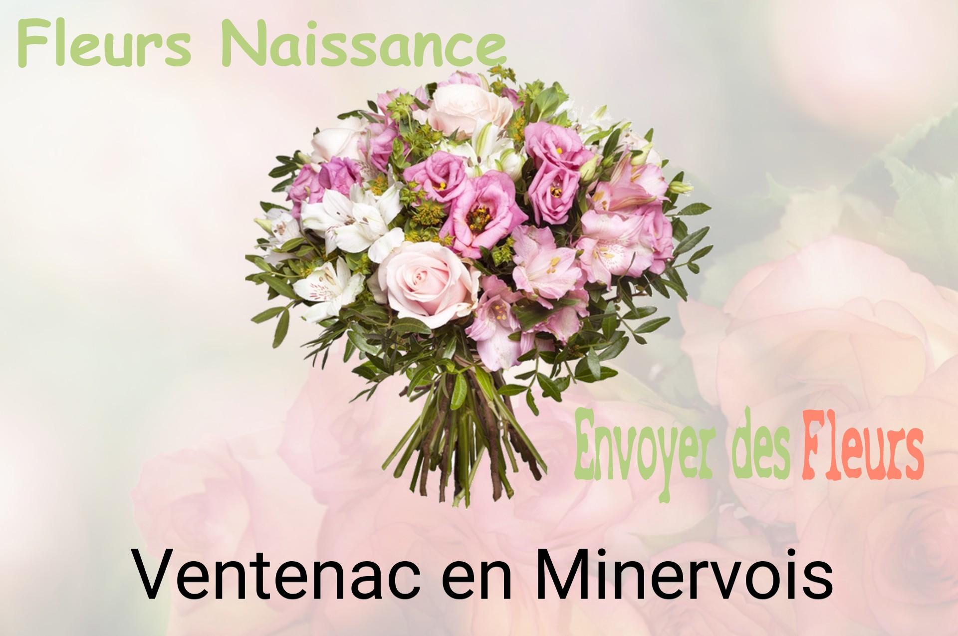Bouquet de fleurs de naissance livré à Ventenac-en-Minervois